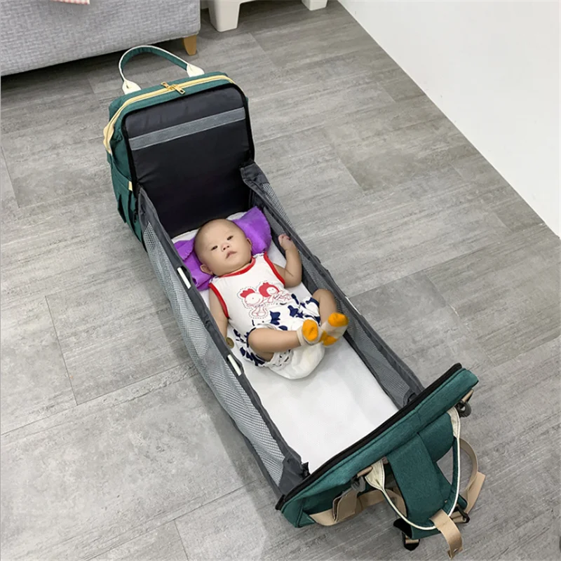 

Wholesale Customized Diaper Bag Multi-function Diaper Mummy Backpack HFE113-20012, Purple,blue,peach,grey