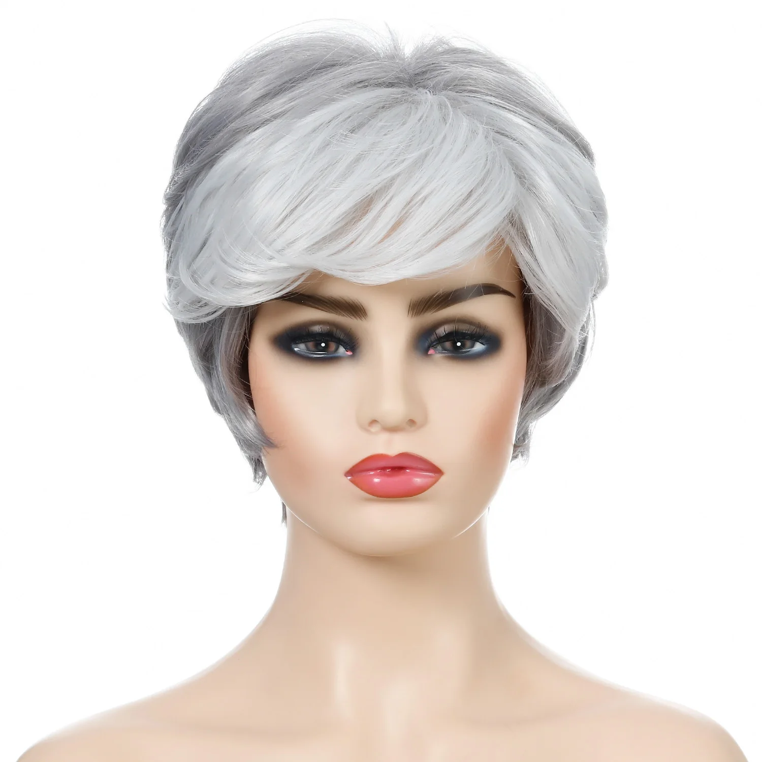 

2021 Wholesale high quality bob yellow synthetic hair wigs headband wig, As picture