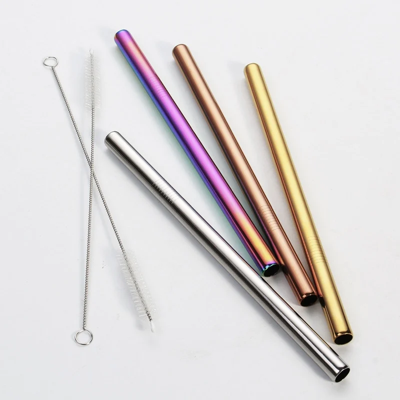 

Smoothie Boba Straws 12mm Stainless Steel 304 Straw For Bubble Tea Milkshakes Tapioca Pearl, Customized color