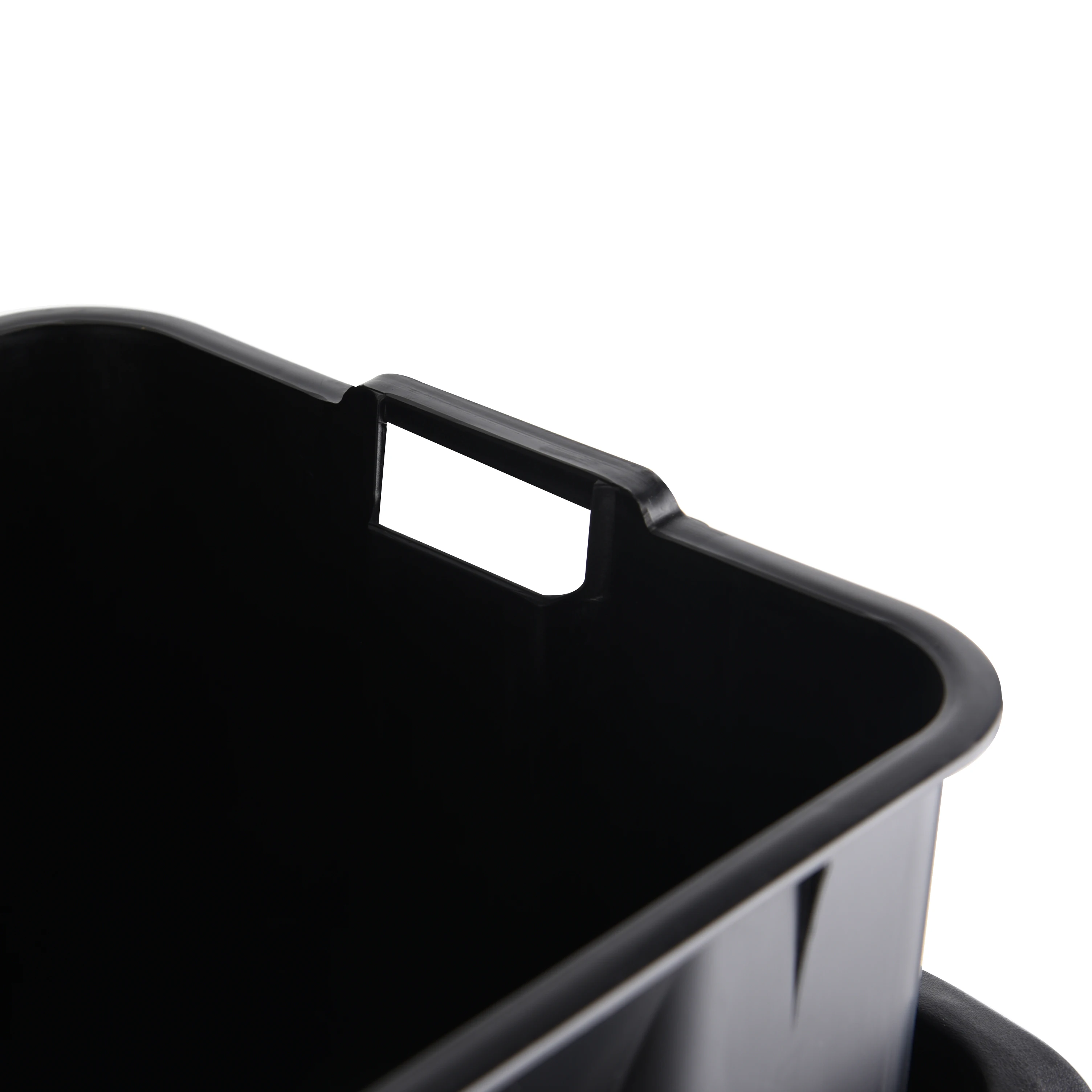 
industrial foot pedal recyclable 60L foldable trash bin Square Stainless Steel double compartment pedal cabinet waste bin trash 