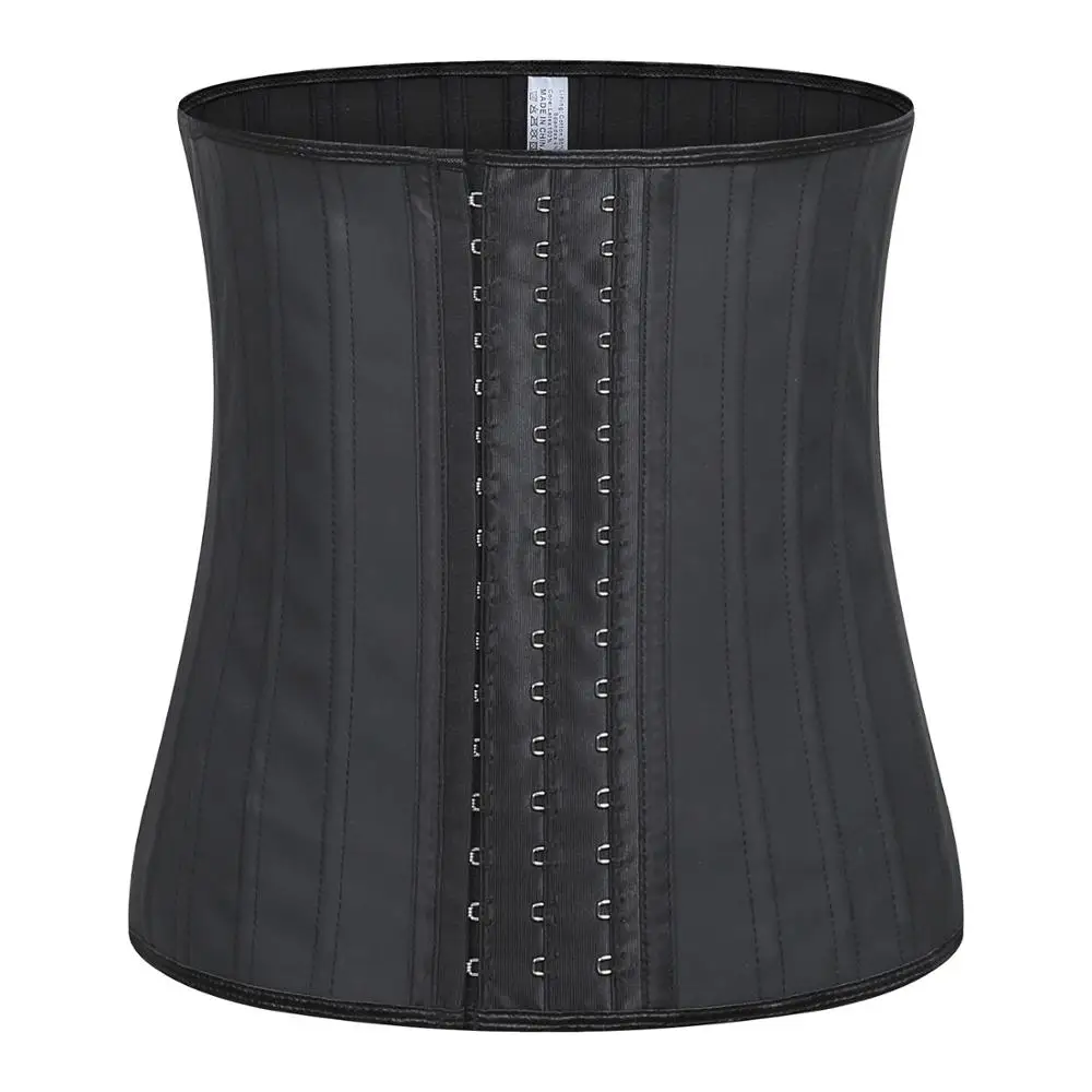 

2021 NEW STYLE wholesale 25 steel bones latex waist trainer latex corset private label lose weight abdomen fitness