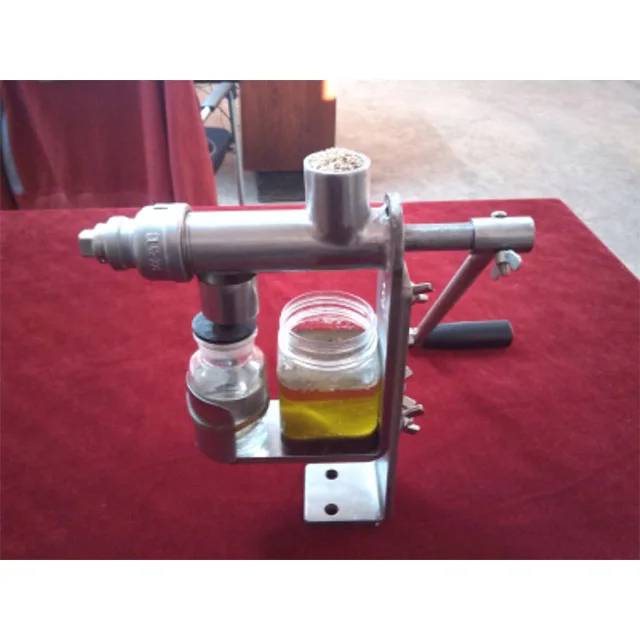 
Cheap price home use stainless steel oil presser sunflower seeds manual oil extractor 