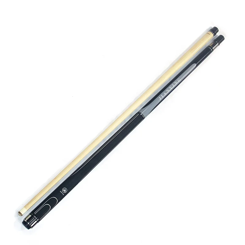 

Stainless Steel Uni-Lock Joint 13mm Tip Canadian Maple Wood Shaft Rubber Sleeve Butt Pool Billiard Cue Stick, Colorful