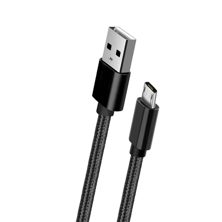 
nylon braided display tube packing universal usb fast data charger cable set for iPhone type c micro phone accessories 