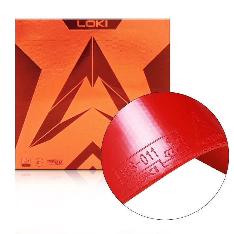 

Loki Arthur China rubber table tennis ittf approved hardness 40 thickness 2.1mm high control spin table tennis rubber