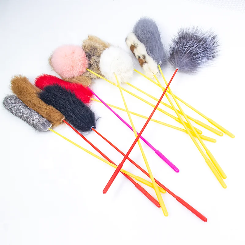 

Pets Accessories And Interactive Toys Soft 30cm Eco-friendly Gatos Plastic Toy Stick, As picture