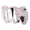 Colorful flowers for Mi Band 3 4 Strap Bracelet Replaceable for miband 3 4 Universal silicone wrist strap waterproof belt