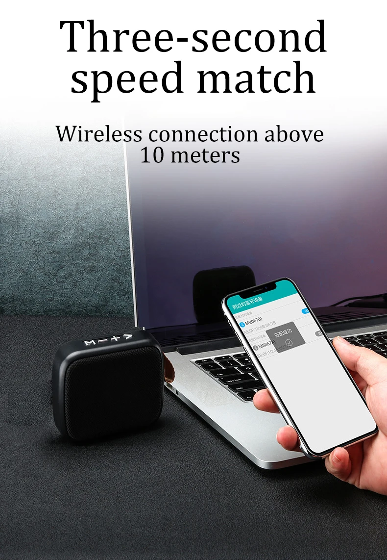 Waterproof 2020 Amazon Portable Blue Tooth Speaker Box Hifi For Mobile Phone/Computer Wireless Top Seller Mini Outdoor Speaker - ANKUX.COM