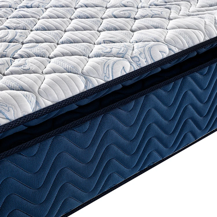 Anti-mite Quilted Fabric Double Size Pillow Top Unique Design Pocket Spring Mattress