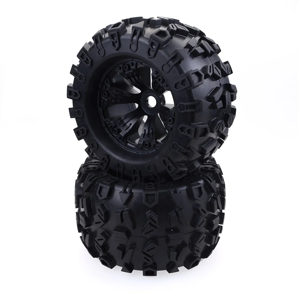 

2PCS 170MM 155MM 150MM 120MM Tyre Weel Monster Truck Tires Wheels 17mm Hub Hex for 1/8 RC Car Redcat Car