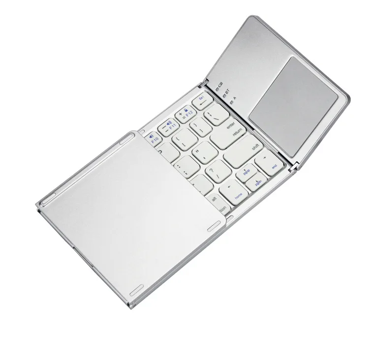 

portable Super thin wireless keyboard bt wireless ergonomic keyboard foldable, Black/white/blue/pink/yellow