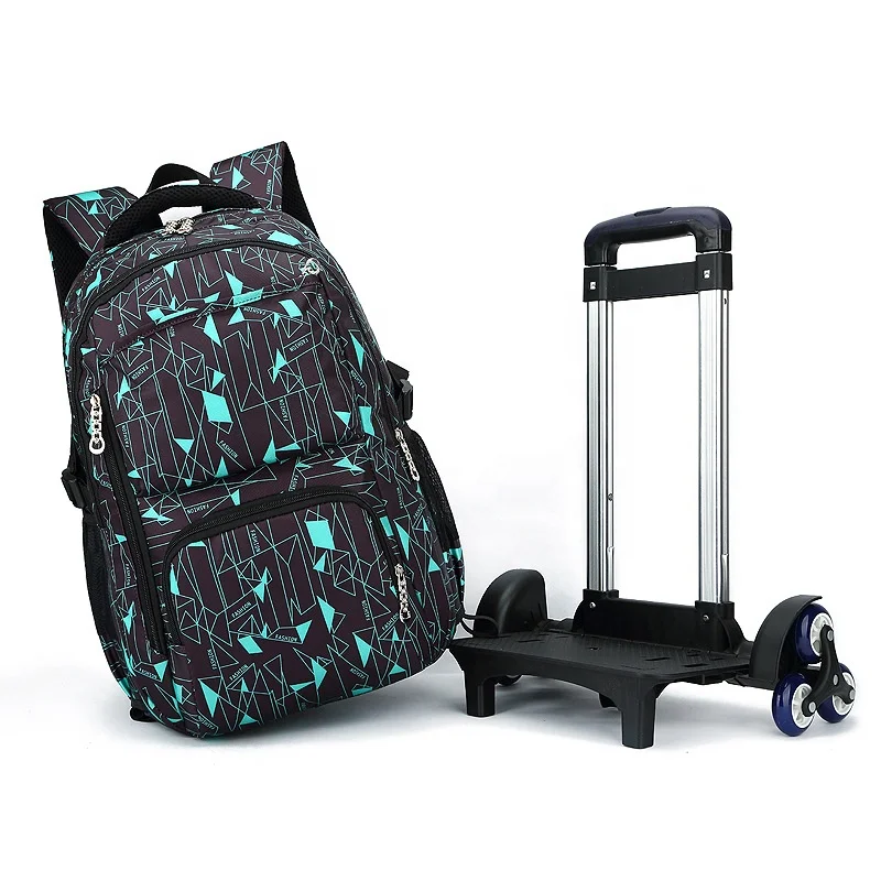 

Wholesale trolley Children School Backpack with wheels School Trolley Bag Trolley School Bag, 5colors