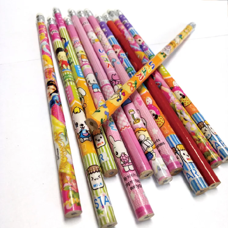 

Low price bulk packing black lead hb pencils, Customized
