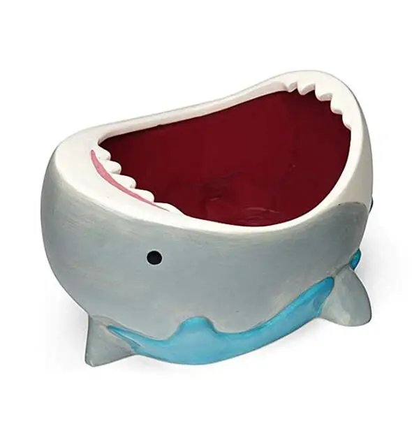 
Shark Attack Bowl ceramic tiki bowl with shark shaped design bowl 