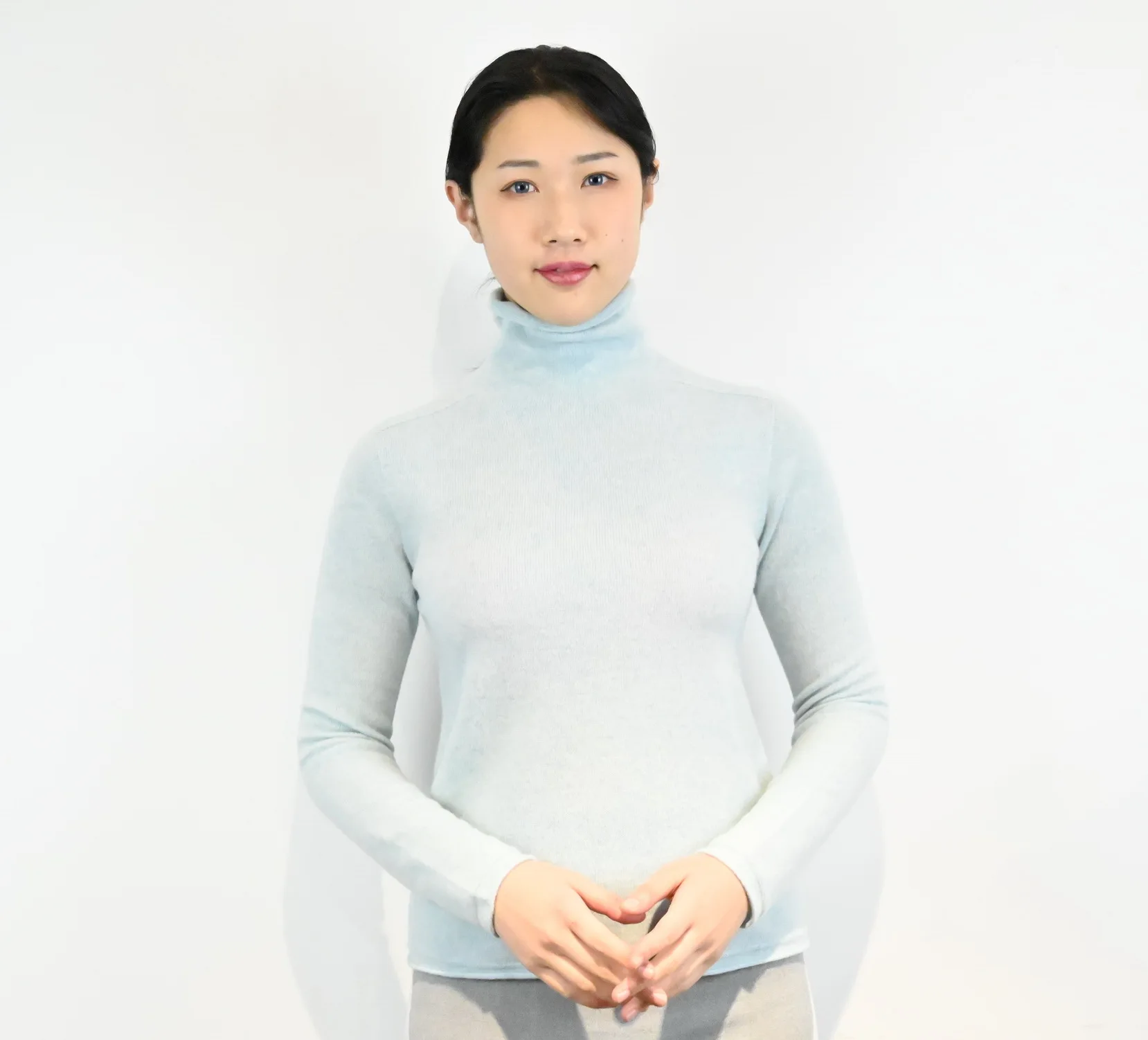 

Seamless whole garment sweater 100% cashmere turtleneck pullover knitwear sweater colorful womens basic sweater, As sample