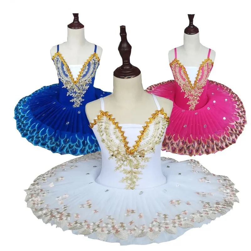 White Professional Ballerina Ballet Tutu For Girls Leotard Dance Ballet ...