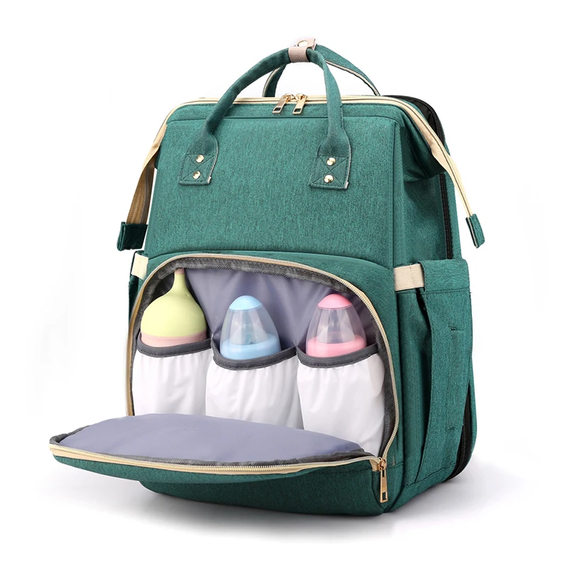 

Fashion Multifunction Nappy Bag Water Resistant Bigger Mummy Baby Bag multifunct babi diaper bag, Black, grey, pink,green,or customize