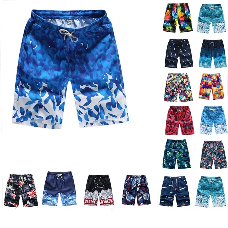

Quick dry summer cheap breathable loose mens shorts men surf shorts plus size multi colors men beach shorts