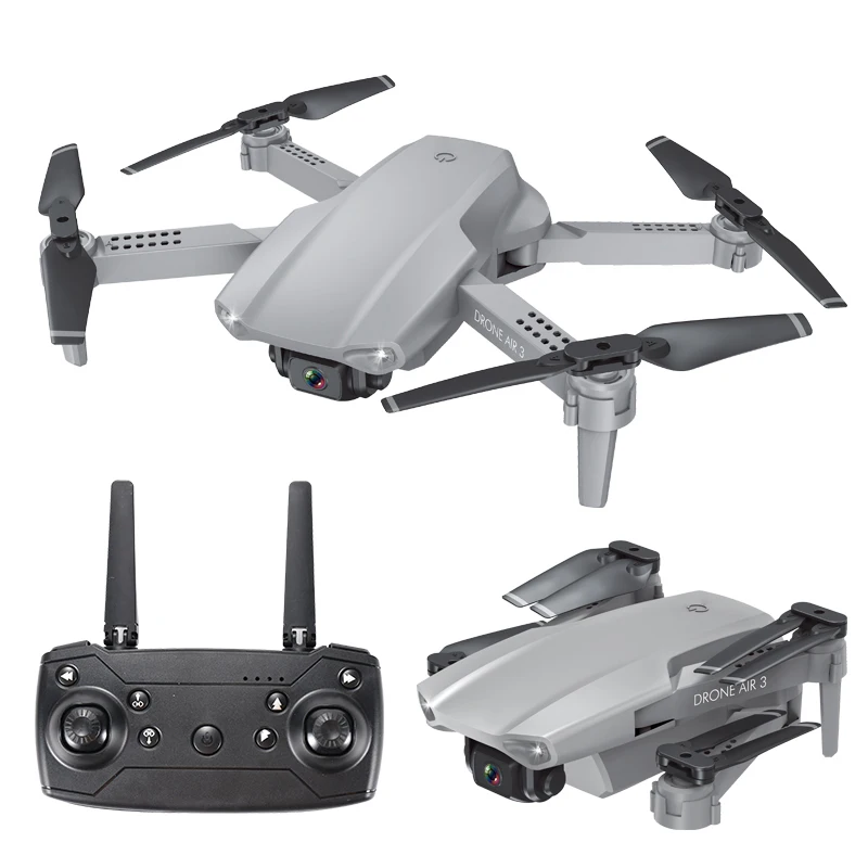 

Professional Aerial Photography 4K dual Camera Helicopter Foldable Quadcopter Toy Mini rc Drone E99 drone, Black white gray