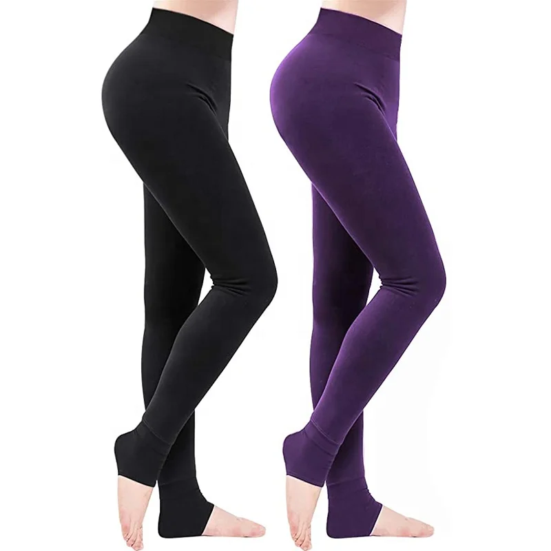

Ladies High Elastic Waist Winter Plus Velvet Thicken Women's Leggings Warm Pants Good Quality Cashmere Trousers Female, Black red