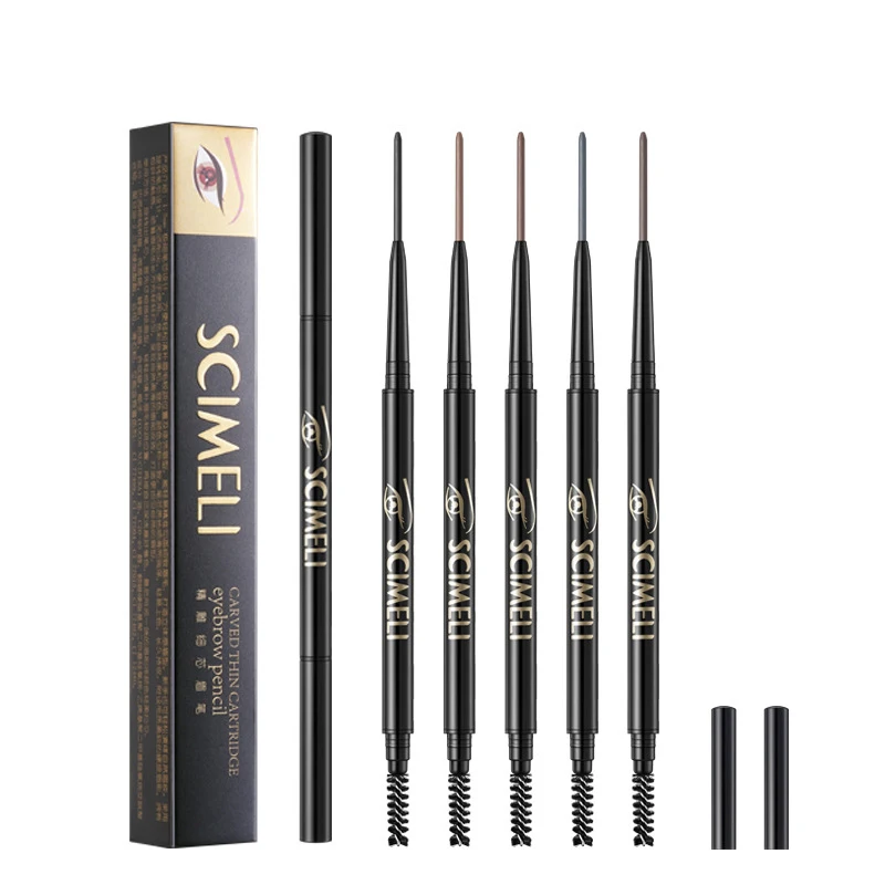 

2020 New Multicolor Double-headed Super Thin Women's Long-lasting Eyebrow Pencil