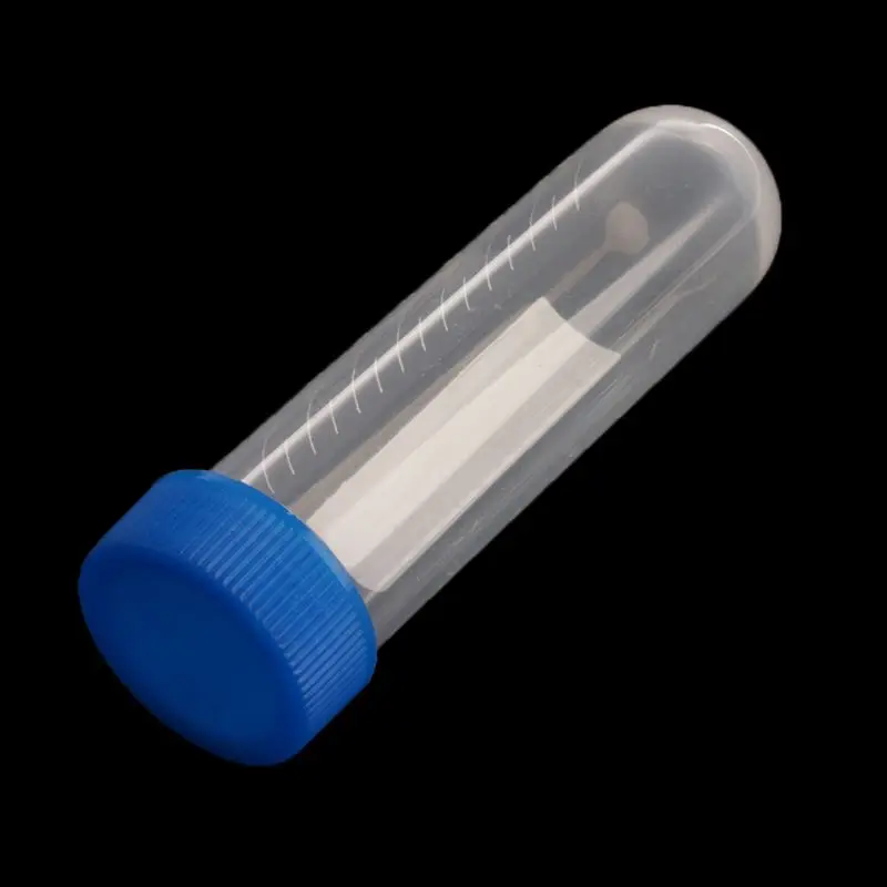 

10 Pcs 50ml Plastic Centrifuge Tube Lab Test Pipe Vial Container With 4 Bottom