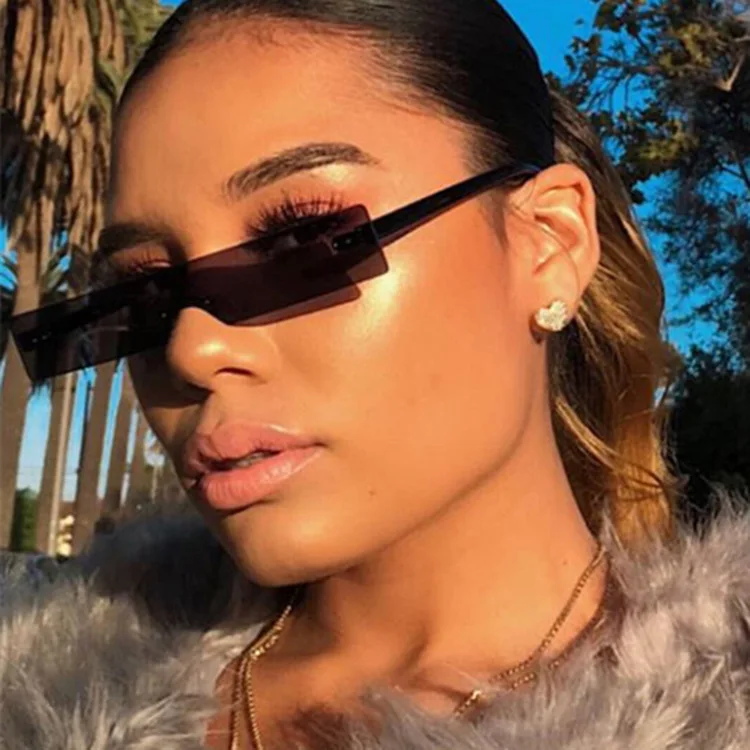 

Brand one piece design shade sunglasses women vintage ins sun glasses sunglasses 2020