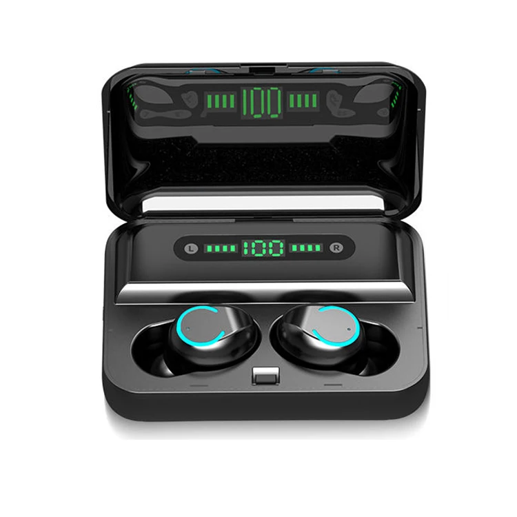 

Factory Binaural Stereo F9 Earphone LED Battery Display BT Earbuds Noise Cancelling Wireless Earphone