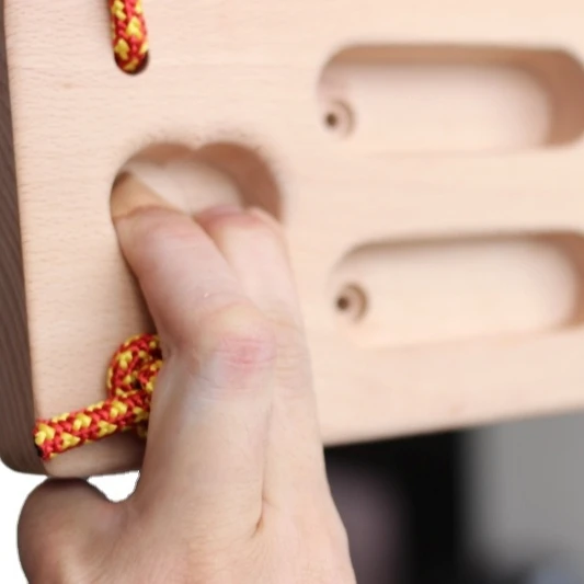 

Custom finger strength finger grip trainer power training wooden climbing fingerboard hangboard