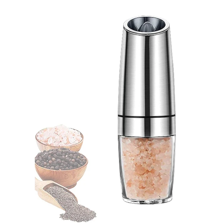 

gravity control automatic salt mill pepper grinder, Silvery