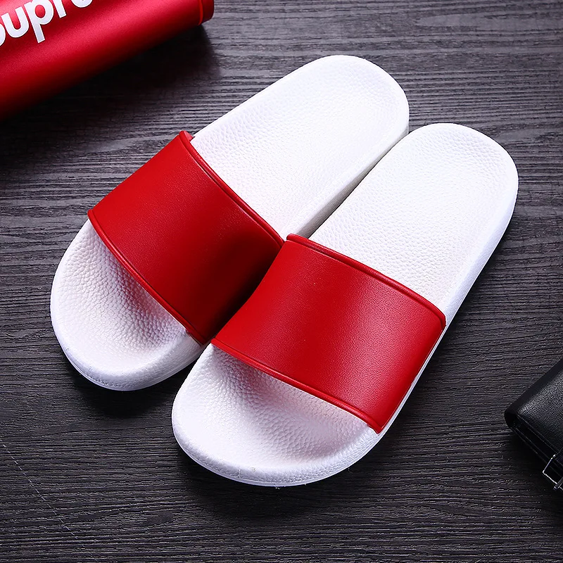 

Hot sale no brand PVC slippers soft soles slides for Unisex