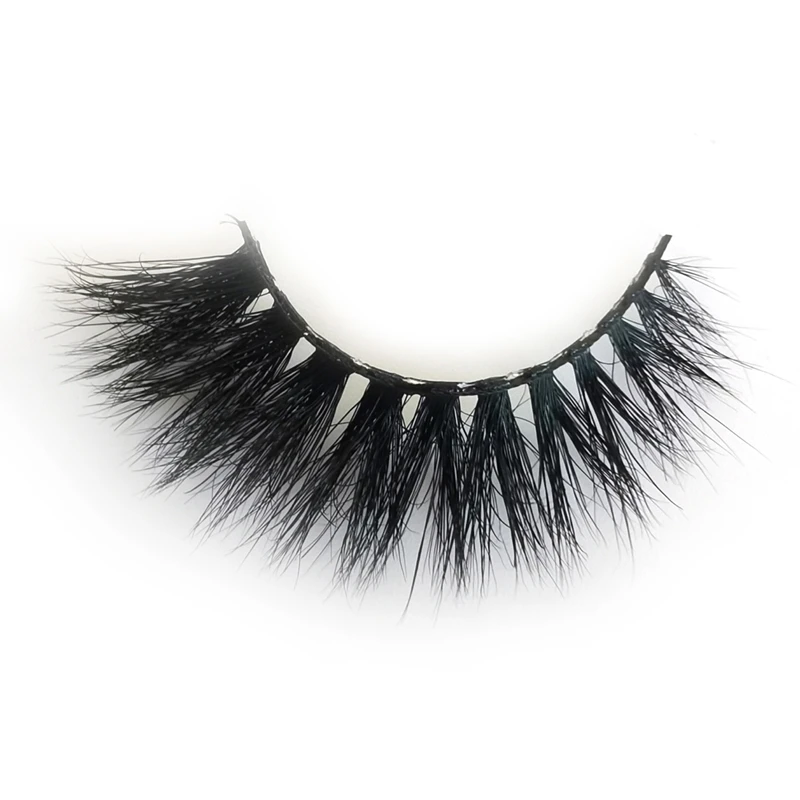 

Free Sample Private Label Full Strip False Eye Lashes Vendor 100% Real 3D 25 mm Mink Eyelashes With Custom Packing Box