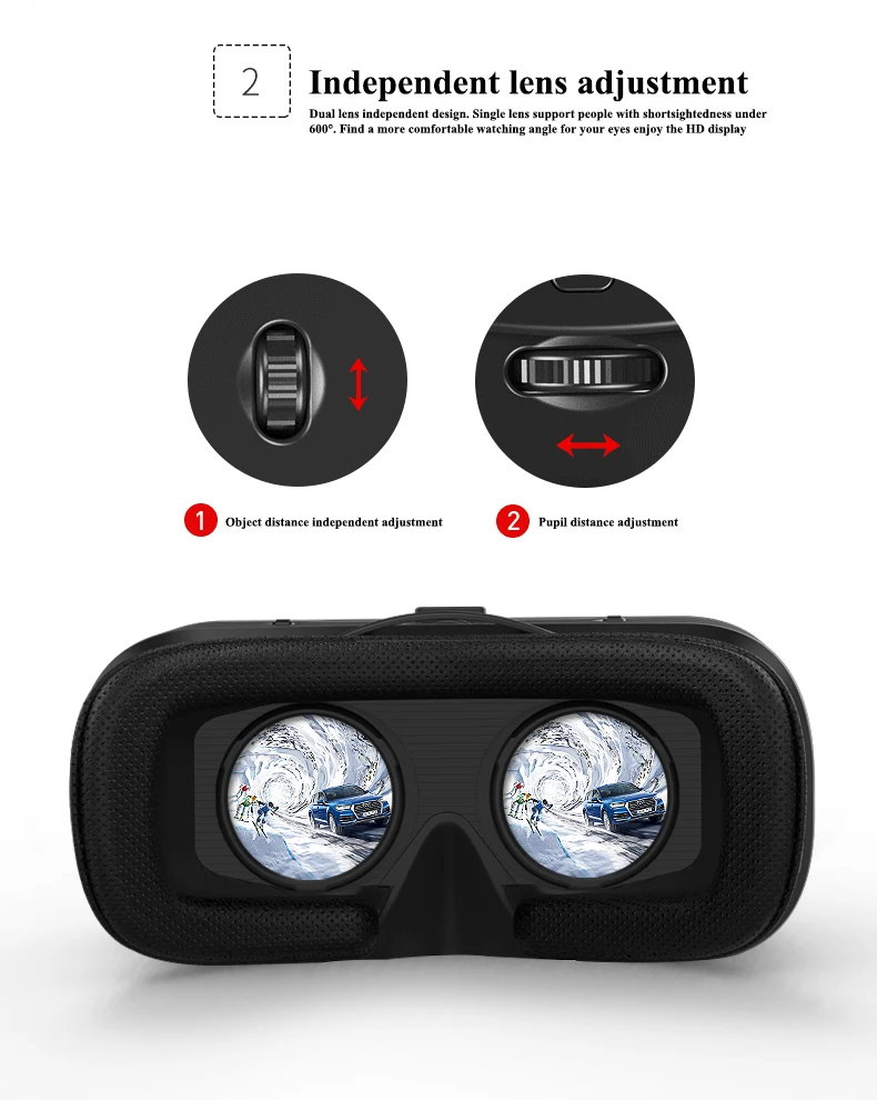 VR Glasses and Virtual Reality Headset for Smart Phones VR Game