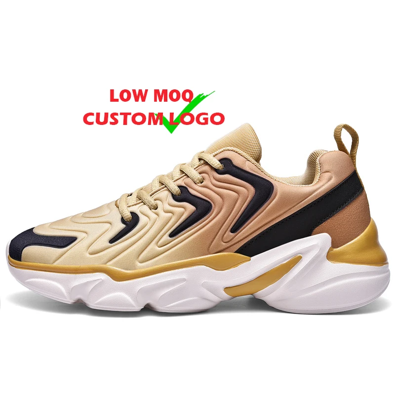 

Tenis para hombre ayakkabi Mens fitness sports wear shoes running create gold sneakers