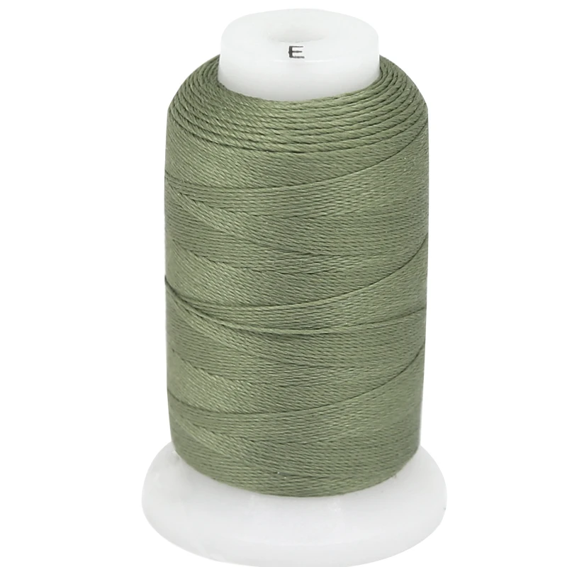 

200 Yards Wholesale Factory Price Supply 100% Natural Dark Geen Jewelry Silk Cord