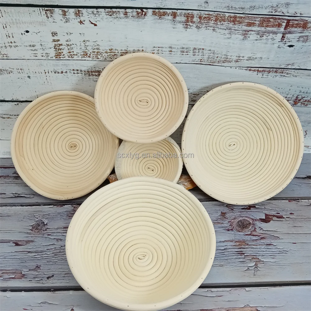 

OEM/ODM 10 inch hand made round bread calgary baskets proofing basket