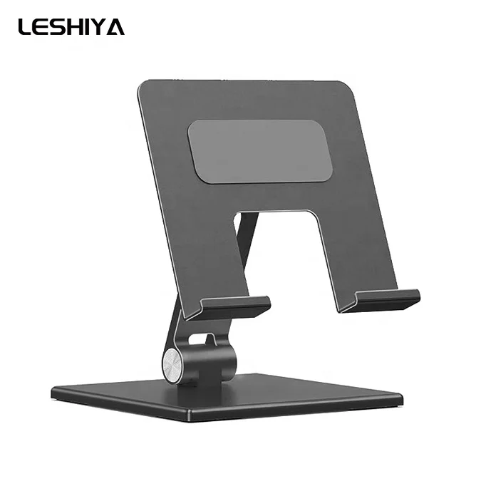 

Universal Tablet Stand Holder with Heavy and Thickened Metal Base for Desk Large Tablet Device Multi-Angles Adjustable