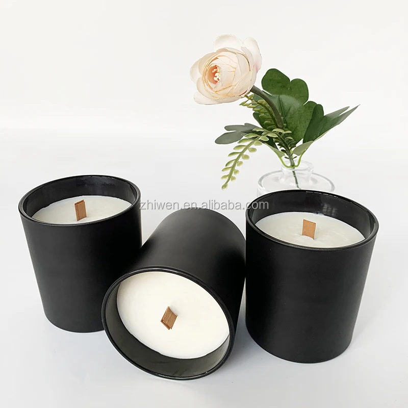 Matte Black Candle Jar With Lid,Candle Jar Matte Black,Matte Black Candle Buy Matt Black