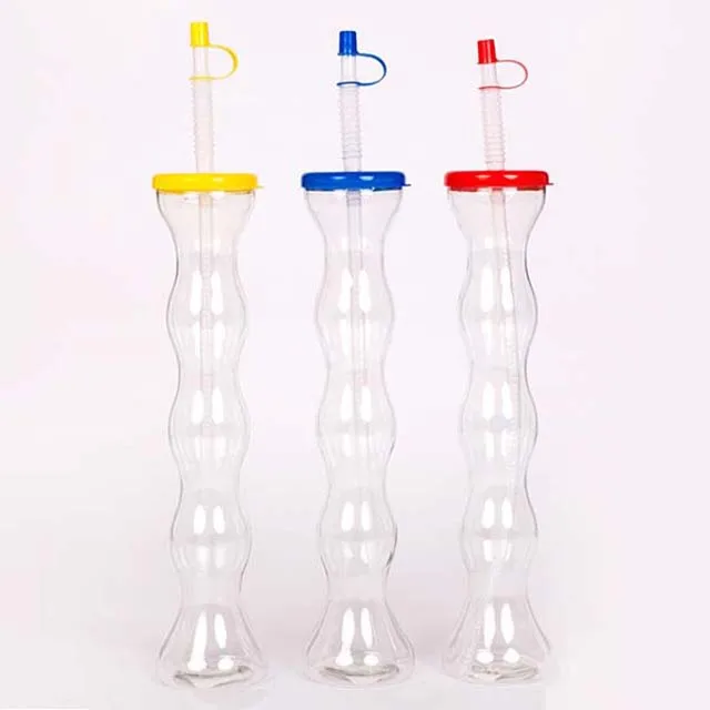 

Bubble Shape Long Neck Party Yard Cups with Straw, Pantone