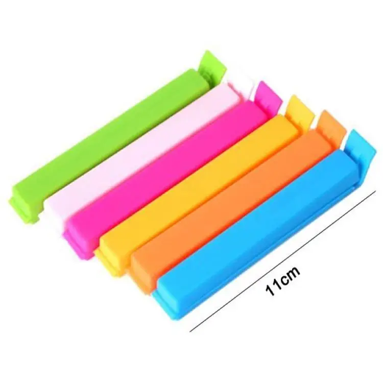 

High Quality Small Colorful Food Bag Dampproof Clamps Plastic Coffee Tea Sealing Clips, Color random delivery