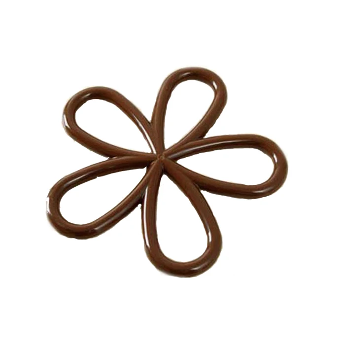 

Flower Shaped Plastic Pvc Heat Proof Kitchen And Cup Mat, White, coffee, green, blue, red