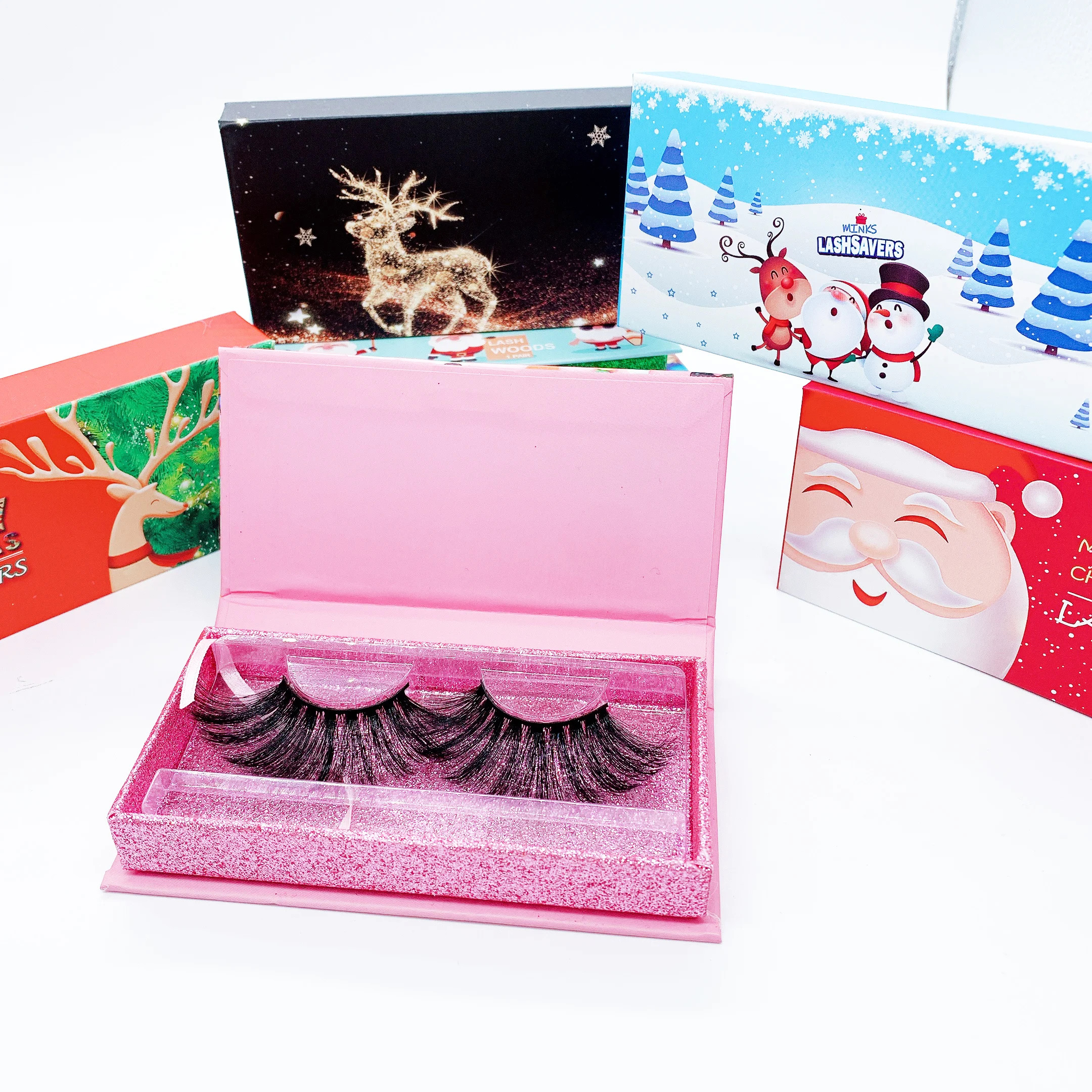 

Wholesale 3D False Natural Eyelashes high quality Mink Eyelashes, Black color
