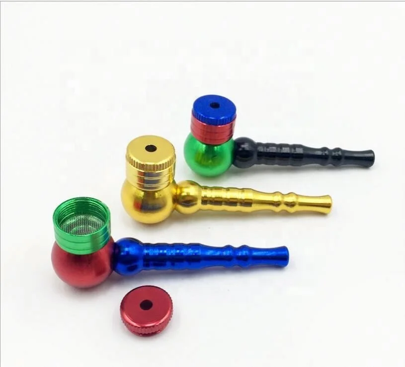 

Creative Colorful Small Pipe Portable Filter Cigarette Holder Metal Pipe Smoking Accessories Hot, Shown