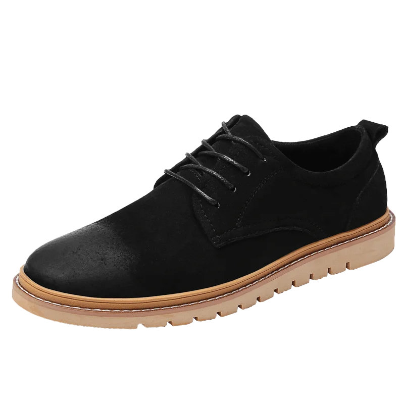 

2019 Fashion sneakers spring and autumn season men breathable leather boots casual shoes