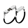 Leather wrist U disk Foreign trade U disk Metal U disk Custom logo Flash drive Sports event gifts
