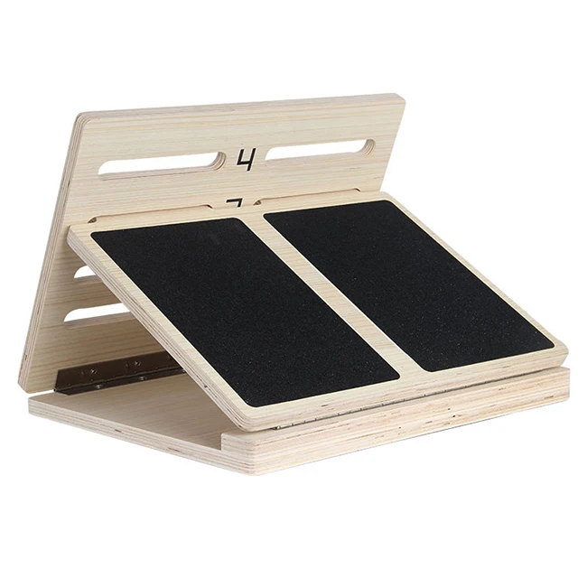 

Portable Adjustable Strength Training Equipment Slant Wooden Incline Board