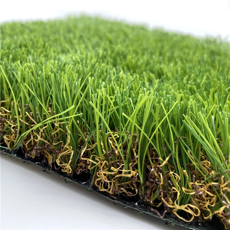 

UNI Environmental Artificial Grass Garden Landscapes for False sight places Beautification, Mix of light and dark green + field-jute thatch