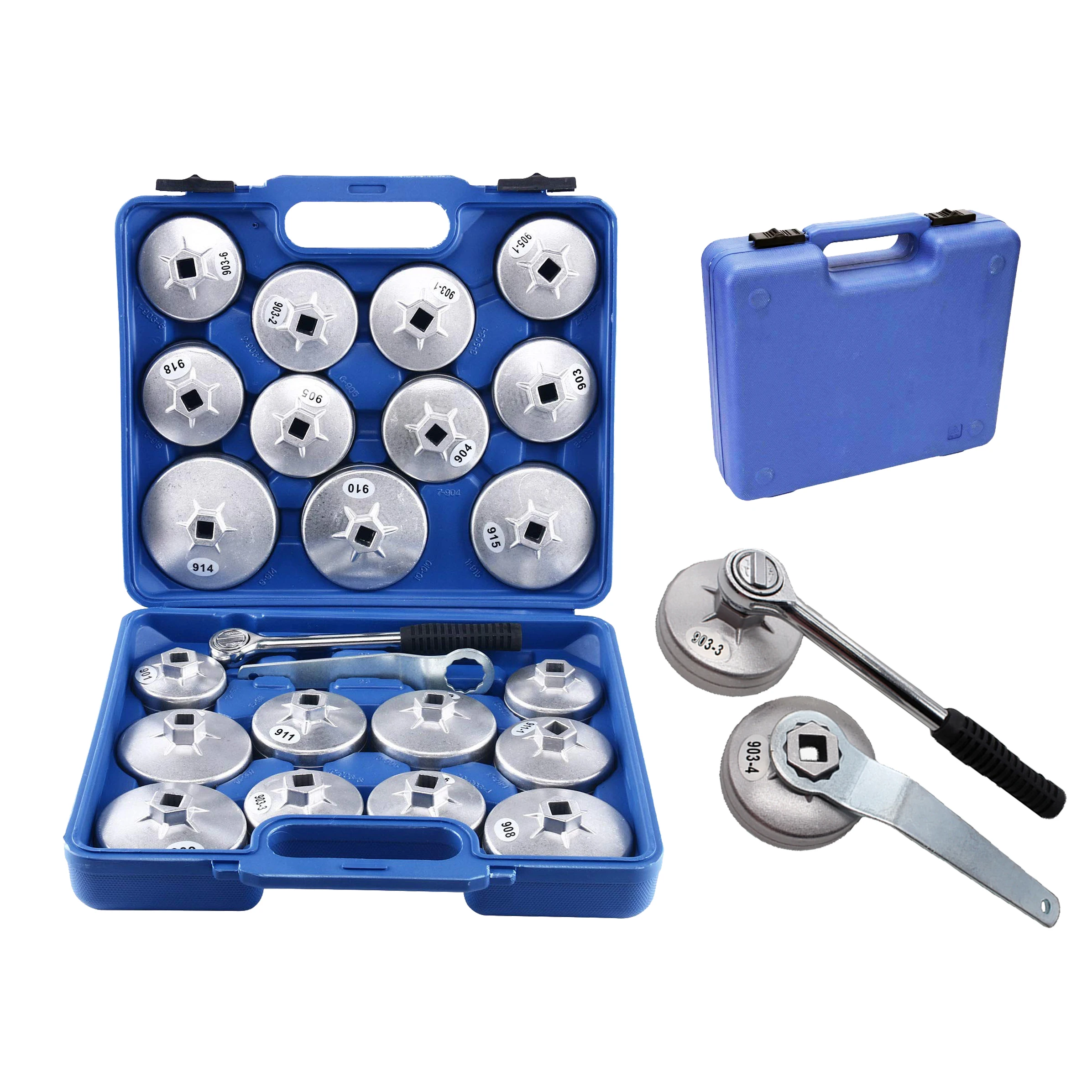 23pcs Cup Type Oil Filter Wrench Set Removal Tool Oil Filter Hat Wrench