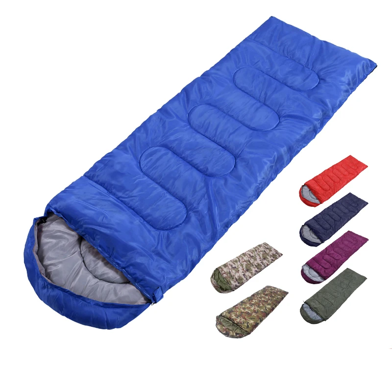 

Wholesale Cheap Outdoor 170T Polyester Adult Hollow Fiber Cotton Waterproof Travel Hiking Camping Envelope Sleeping Bag