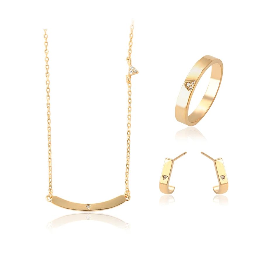 

64695 Xuping charm fashion earring designs new mode style jewellery set